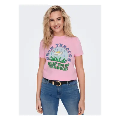 Pink T-Shirt ONLY Daphne - Women