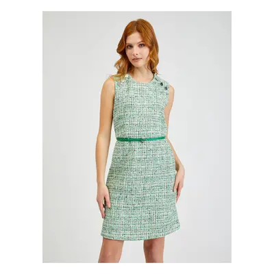 Orsay Green Women Patterned Dress with Belt - Women