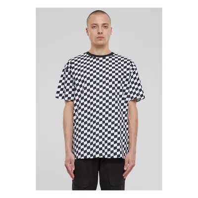 Men's T-shirt Oversized Check black/white