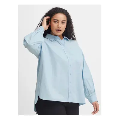 Light blue Ladies Shirt Fransa - Women