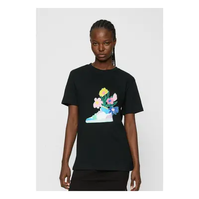 Women's T-shirt Flower Sneaker Tee black