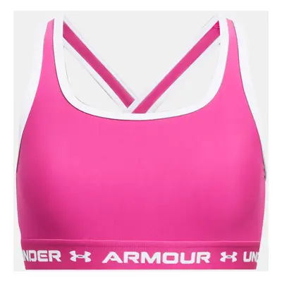 Under Armour G Crossback Mid Solid-PNK Bra - Girls