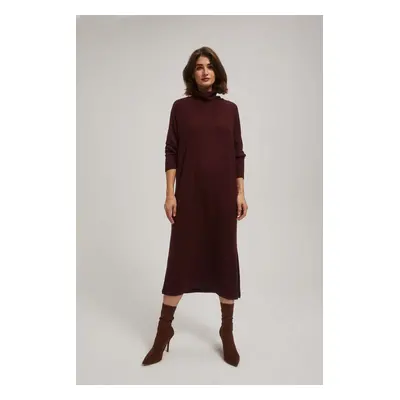 Ribbed turtleneck dress