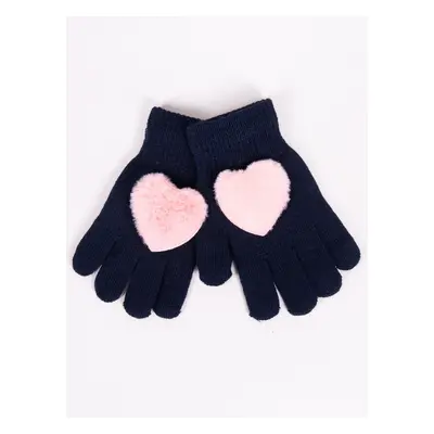 Yoclub Kids's Gloves RED-0069G-AA50-003 Navy Blue