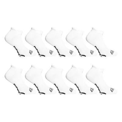 10PACK Styx low white socks