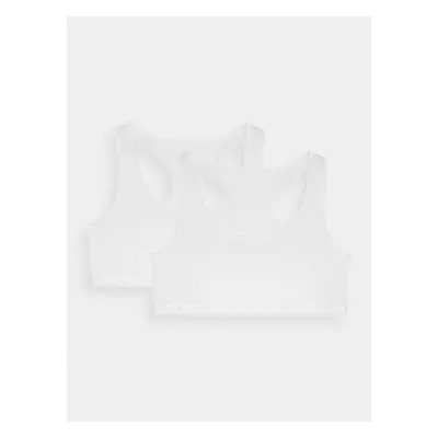 Women's Cotton Bra for Everyday Wear 4F (2 Pack) - White