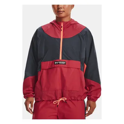 Under Armour Jacket Rush Woven Anorak-RED - Women