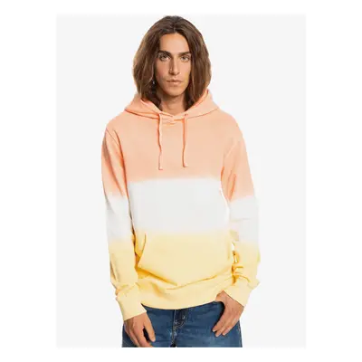 White-Orange Men's Hoodie Quiksilver - Men