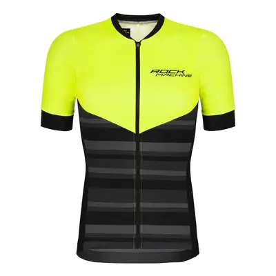 Men's Cycling Jersey Rock Machine MTB/XC - Black/Green