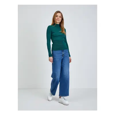 Green Ribbed Sweater ORSAY - Women