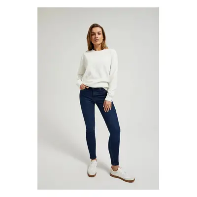 Women's cotton skinny jeans MOODO - blue