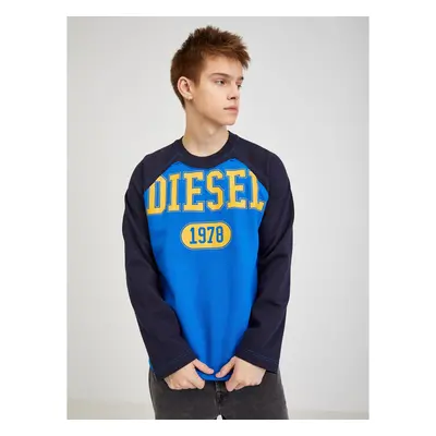 Black and Blue Mens Sweatshirt Diesel - Men