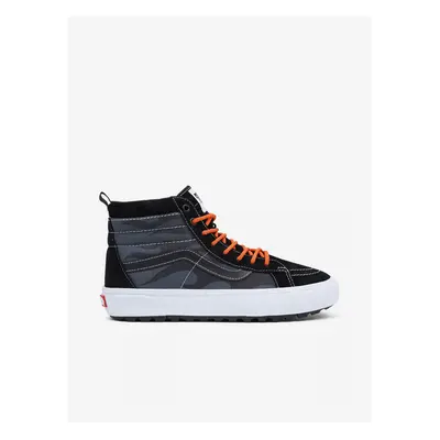 Mens Black-Grey Ankle Sneakers with Suede Details VANS UA - Men