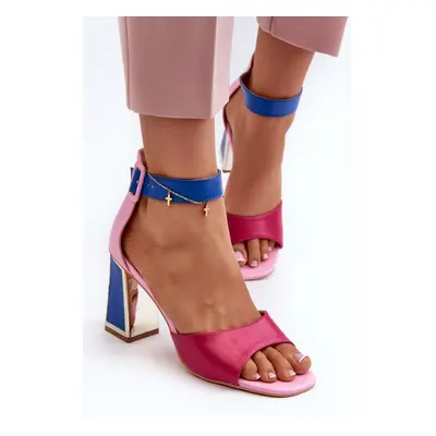 PE1 Elegáns női szandál Stiletto Pink Rosazarán