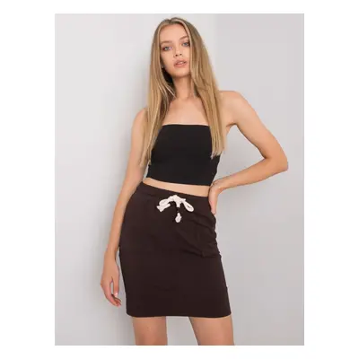 Skirt-FA-SD-6205.76P-dark brown