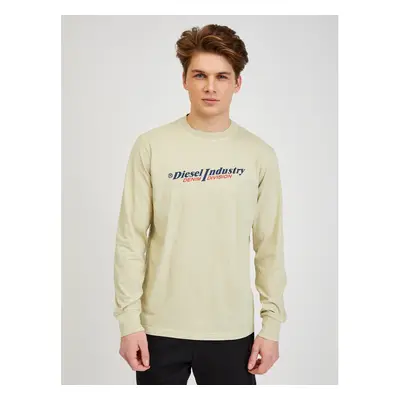 Beige Men's Long Sleeve T-Shirt Diesel - Men