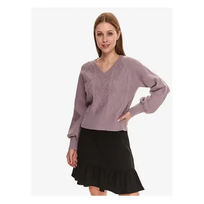 Light purple women's sweater TOP SECRET - Women