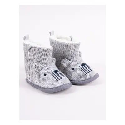 Gyermek téli cipő Yoclub Yoclub_Velcro_Strappy_Boys'_Boots_OBO-0196C-6600_Grey