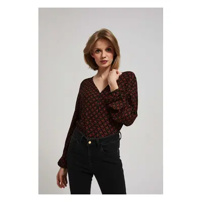 Blouse with a geometric pattern