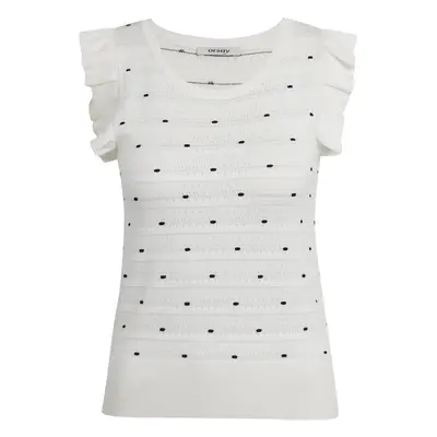 Orsay White Women's Polka Dot Sweater T-Shirt - Women