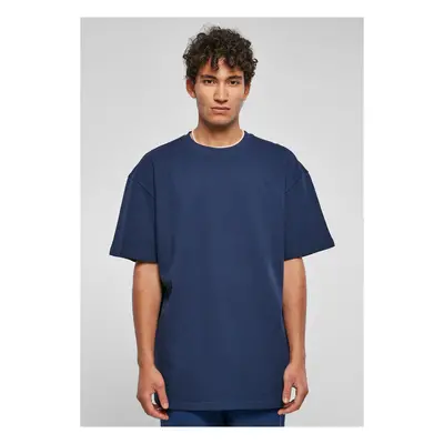 Oversized Waffle Tee Dark Blue