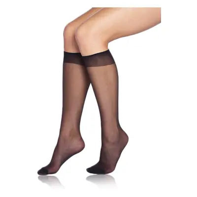 Bellinda DIE PASST KNEE-HIGHS DEN - Women's tights matte knee-high socks - black