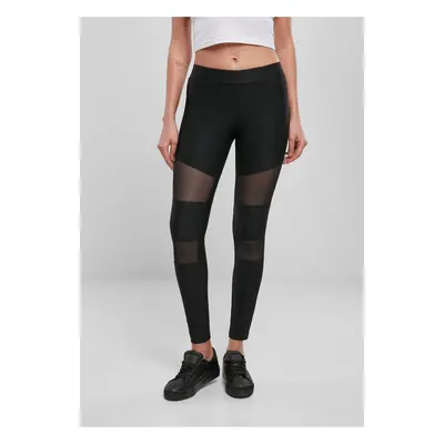 Women's Tech Mesh Rib Leggings - Black