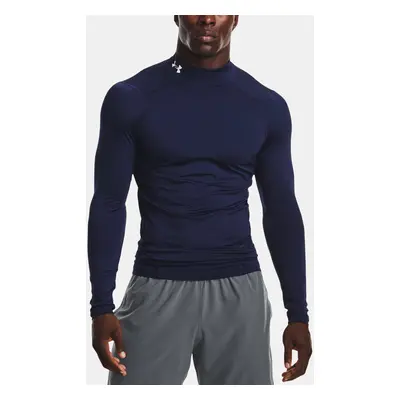 Men's T-shirt Under Armour UA HG Armour Comp Mock LS-BLU - Men