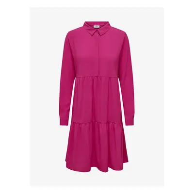 Dark pink women's dress JDY Piper - Women