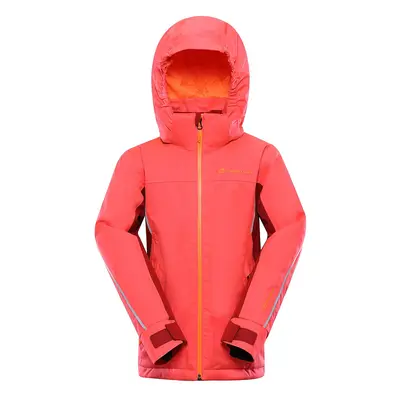 Children's ski jacket with PTX membrane ALPINE PRO GAESO diva pink