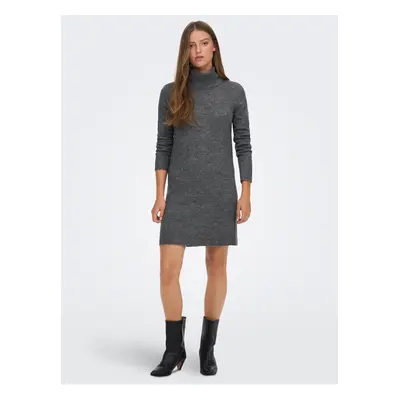 Grey women's striped sweater dress JDY Elanor - Women's