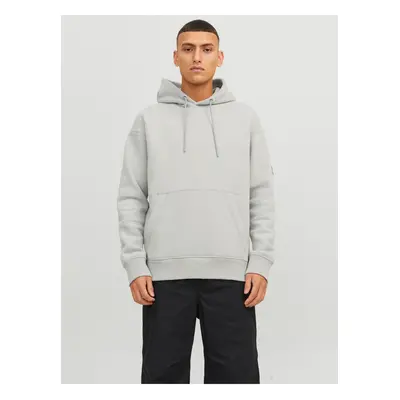 Light Grey Mens Hoodie Jack & Jones Classic - Men