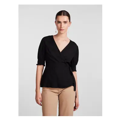 Black Women's Wrap Blouse Pieces Tala - Women's