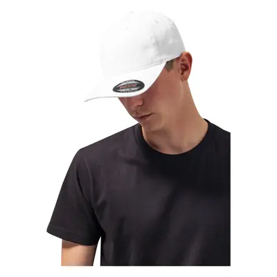 Garment Flexfit Washed cotton Dad Hat white