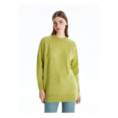 LC Waikiki Crew Neck Plain Long Sleeve Women's Knitwear Tunic