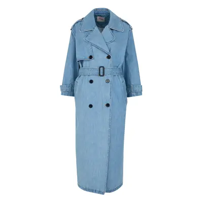 Orsay Blue Women's Denim Trench Coat - Women