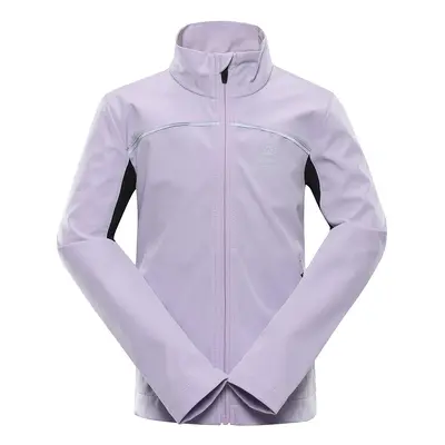 Children's softshell jacket with membrane ALPINE PRO GEROCO pastel lilac