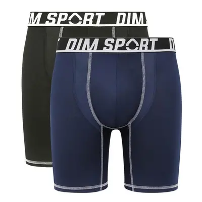 DIM SPORT LONG BOXER 2x - Men's sports boxers pcs - black - blue