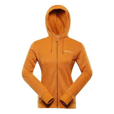 Women's cotton sweatshirt ALPINE PRO COOCA golden oak