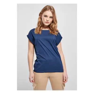 Women's T-shirt with extended shoulder spaceblue