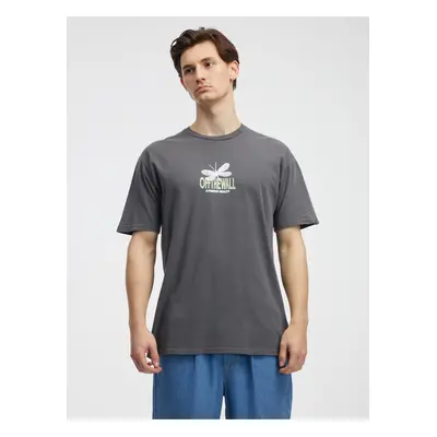 Dark grey men's T-shirt VANS Wildflower - Men