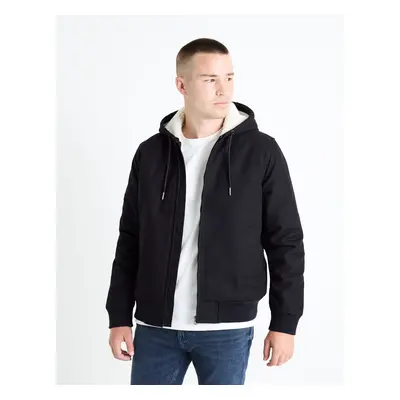 Celio Sherpa Hoodie Jacket Fuhoodie - Men