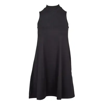 Women's turtleneck dress in black