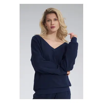 Figl Woman's Sweatshirt M799 Navy Blue