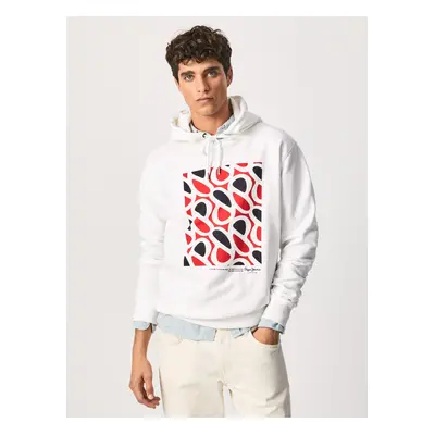 White Mens Sweatshirt Pepe Jeans Dardanus - Men