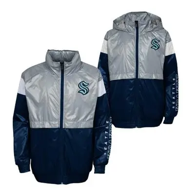 Children's Jacket Outerstuff GOAL LINE STANCE FZ WINDBREAKE SEATTLE KRAKEN