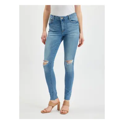 Orsay Light Blue Womens Skinny Fit Jeans - Women