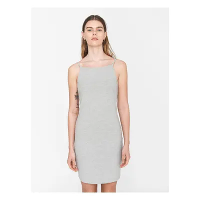 Light grey ribbed sheath dress Noisy May Edda - Women's