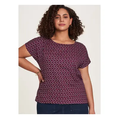 Red Women's Patterned T-Shirt Tranquillo - Women