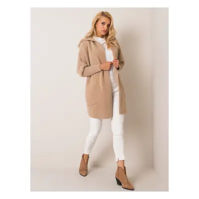 Női kabát Fashionhunters i523_MBM-PL-1518.95Pbeżowy